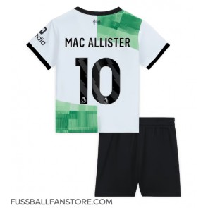 Liverpool Alexis Mac Allister #10 Replik Auswärtstrikot Kinder 2023-24 Kurzarm (+ Kurze Hosen)